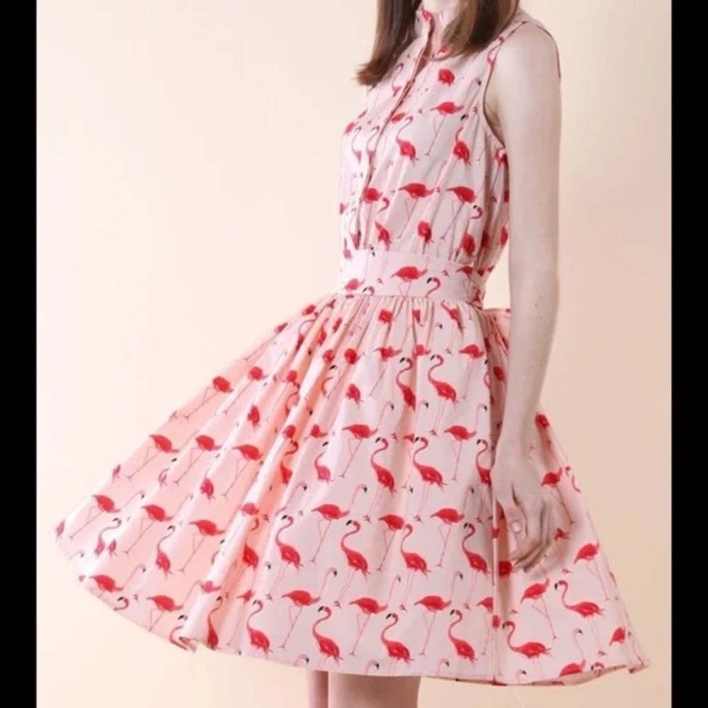 Flamingo Women’s Flair Midi Short Sleeve Dress Size XL